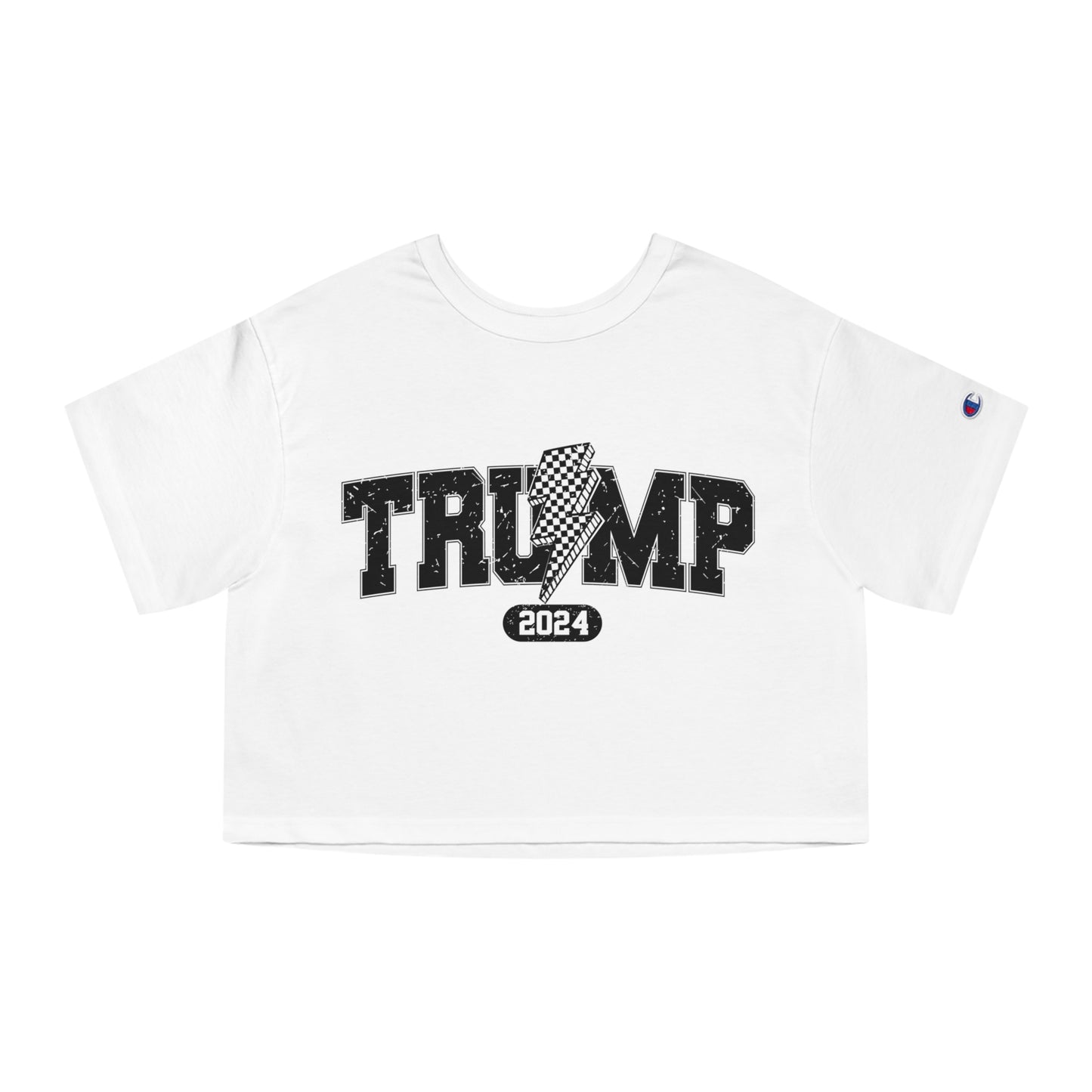 Checker Trump Cropped Tee