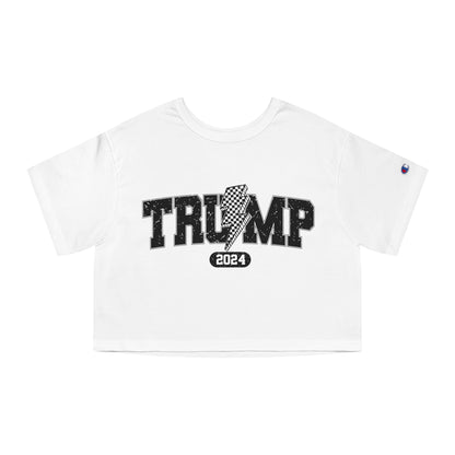 Checker Trump Cropped Tee